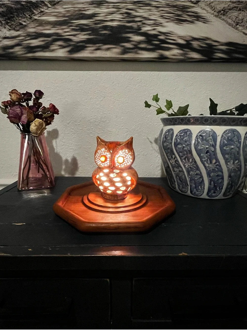 Vintage charming owl